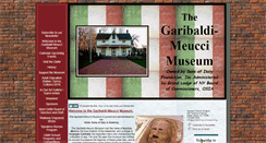Desktop Screenshot of garibaldimeuccimuseum.org