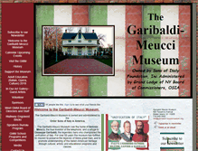 Tablet Screenshot of garibaldimeuccimuseum.org